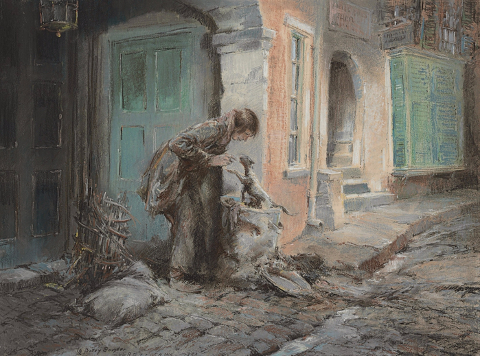 Everett Shinn Alley Cat, 1938 (700x519, 457Kb)