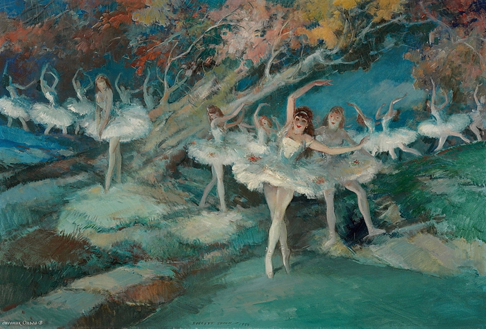 Everett Shinn Ballet, 1944 (700x473, 446Kb)