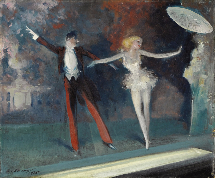 Everett Shinn Curtain Call, 1925 (700x579, 466Kb)