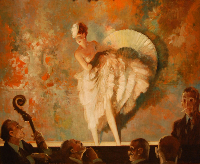 Everett Shinn French Vaudville, 1937 (700x576, 470Kb)