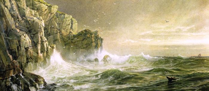 William-Trost-Richards-The-Coast-of-Cornwall (700x306, 44Kb)