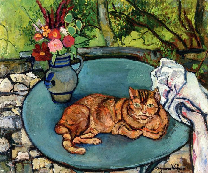 Raminou and a Pitcher of Carnations (700x583, 574Kb)