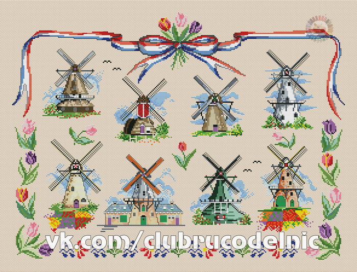 Dutch Windmills (700x533, 617Kb)