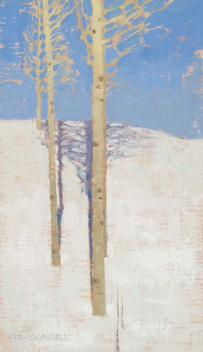 Trees and Shadows on Bright Snow (404x700, 259Kb)