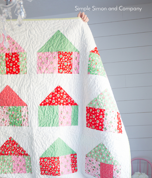 Home for the Holidays quilt block tutorial at Simple simon and Co (598x700, 564Kb)