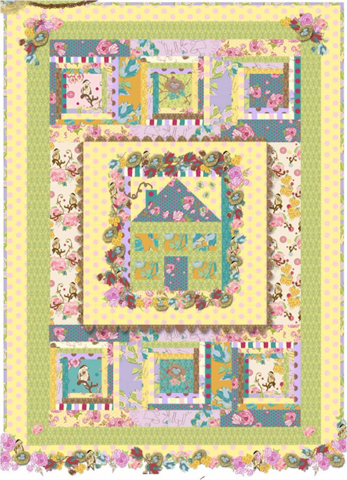 Home Sweet Home pattern, by Bari J, Art Journal collection for Windham Fabrics (506x700, 530Kb)