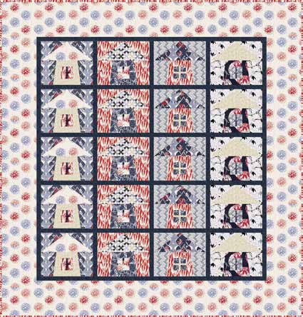 Kyoto Garden Quilt, Lori Mason, Andover Fabrics (425x444, 441Kb)