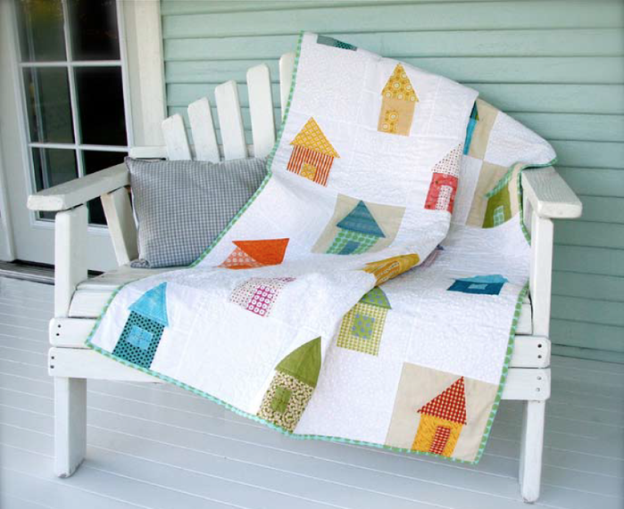 Wonky Cottage lap quilt, fp at Lark Crafts (700x571, 478Kb)