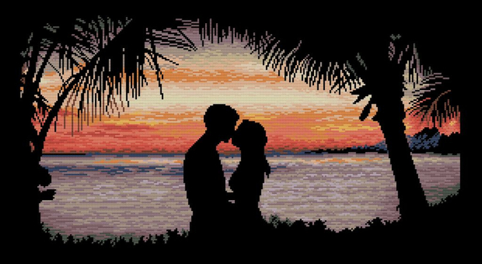 Kissing at Sunset (700x384, 236Kb)