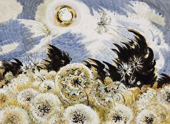 The Dandelions, 1957 (imitator of C. Burchfield) (700x513, 483Kb)