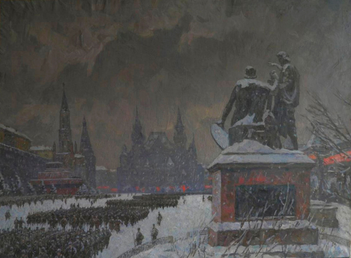 Парад на красной площади 7 ноября картина