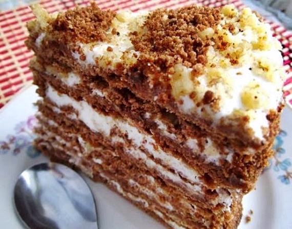 Торт «Медовик» с шоколадом (570x447, 251Kb)