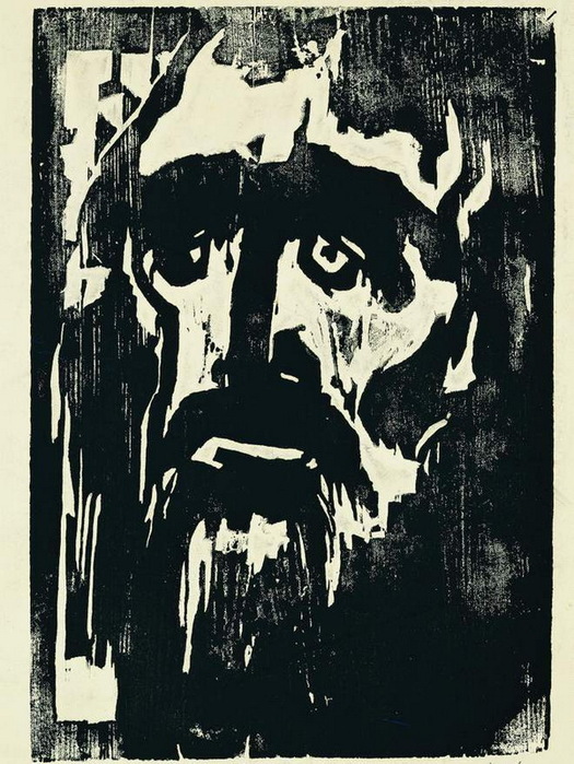 1912 .   . The woodcut Prophet is included in the Dublin exhibition (525x700, 155Kb)