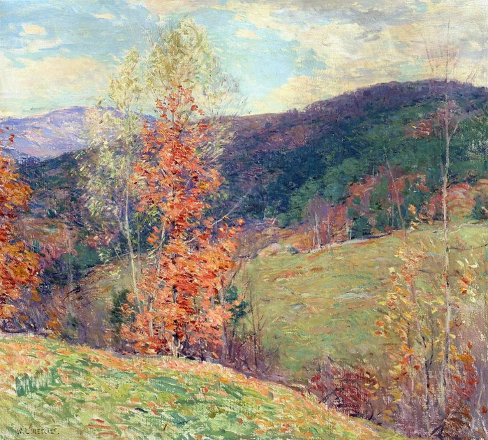October Afternoon, Vermont. 1922-23 (700x630, 610Kb)