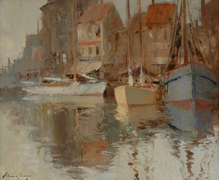    (The Harbour at Ostend) (700x574, 398Kb)