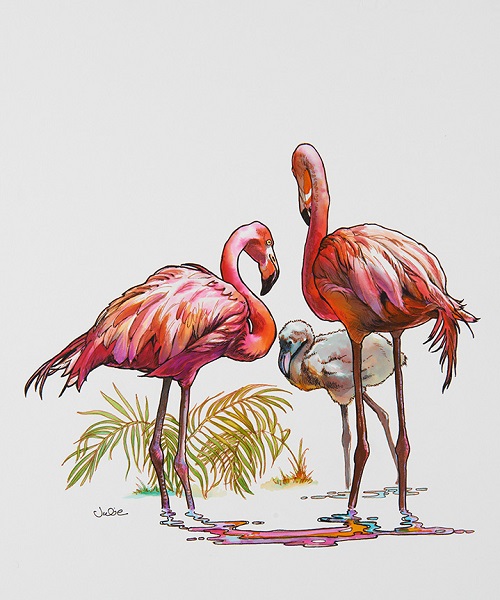 flamingo-family (500x600, 95Kb)