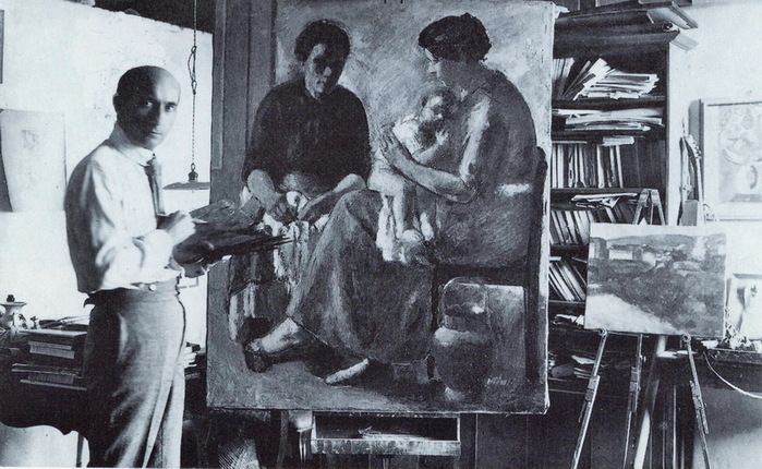  Soffici-nel-suo-studio-1921 . (700x430, 130Kb)