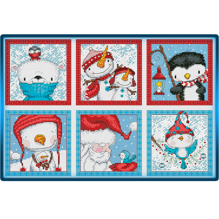 ВЫШИВКА-Frosty Friends Ornaments. https://vk.com/clubrucodelnic. 