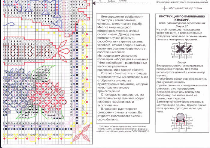 Именной оберег сергей схема