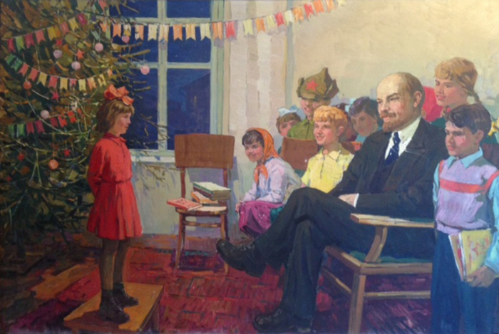 Картина ленин на елке в сокольниках