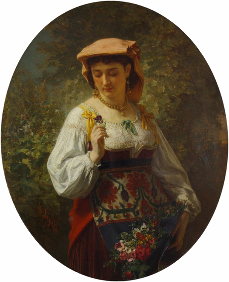 Carl_Huns._Portrait_of_italian_woman (660x767, 306Kb)