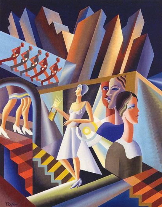 1930 Women, stairs, skyscrapers,À Rome10 (Journal de débord n. 33)AnneMortier) (547x700, 136Kb)