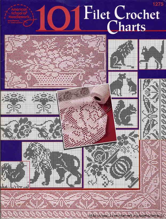 101 Filet Crochet Charts fc (529x700, 427Kb)