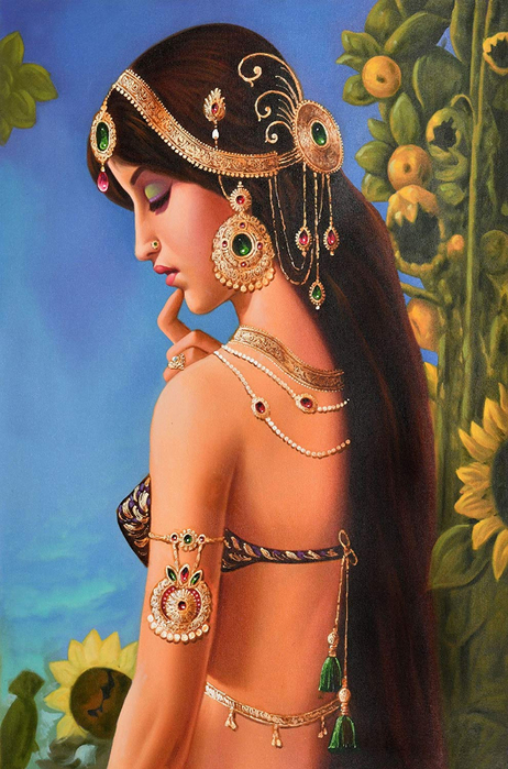 Anup Gomay - Indian artist - Catherine La Rose  (21) (462x700, 406Kb)
