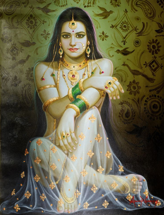 146b6654a2b07b79b35a0167857e65df--indian-paintings-beauty-art (535x700, 438Kb)