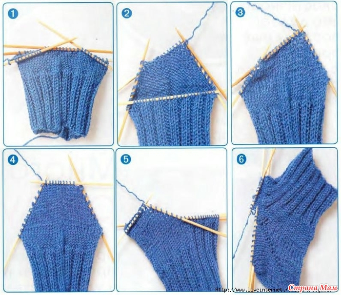 Как вязать носки бумеранг