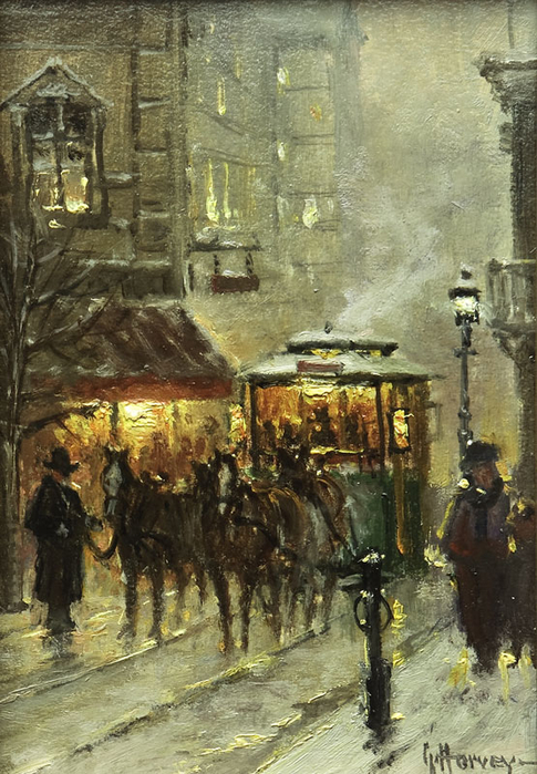Horse Drawn Trolley (485x700, 414Kb)