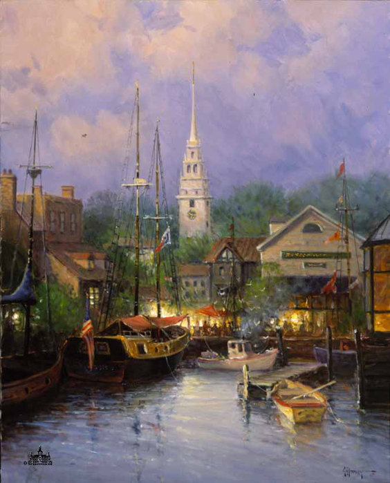 New England Harbor (564x700, 341Kb)