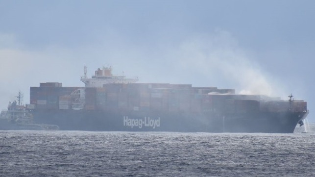 The Yantian Express, seen in the North Atlantic on January 15 (643x361, 96Kb)
