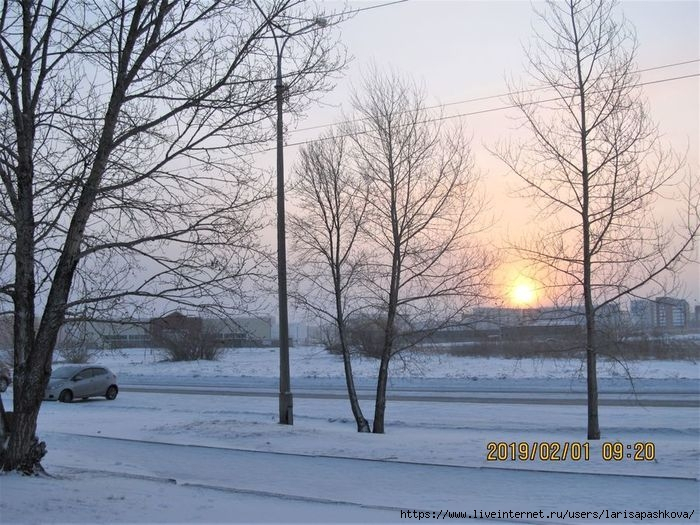 Города - мороз минус 41 и солнце в Шарыпово (700x525, 273Kb)