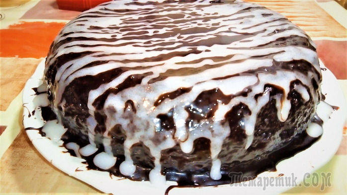 Шоколадный торт с вишней (700x393, 333Kb)