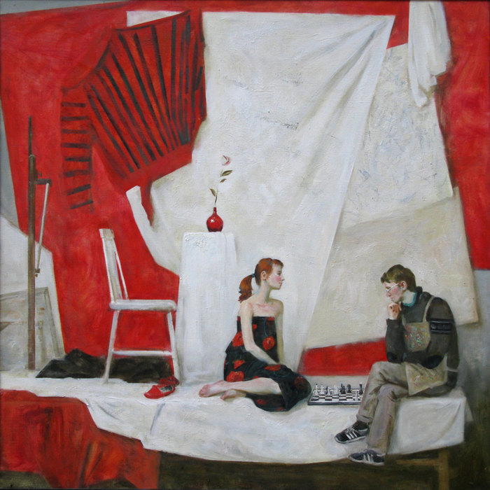 Художник и модель картина