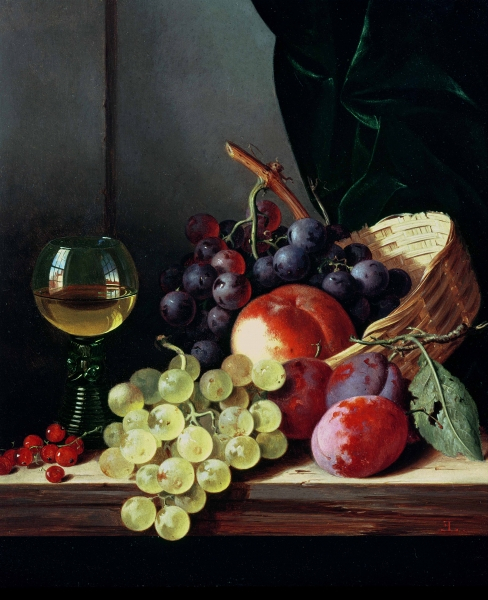 Grapes and plums (488x600, 305Kb)