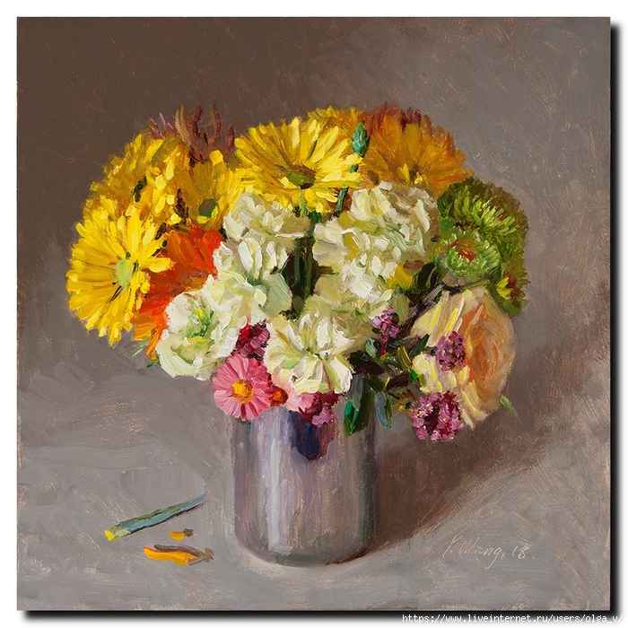 180619 flower in a metal vase 10x10 (700x700, 419Kb)