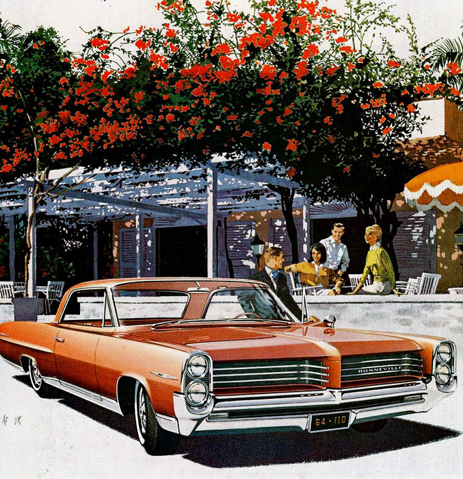 1964_Pontiac_Bonneville_Sports_Coupe_Bermuda-House_by_AF-VK (677x700, 753Kb)