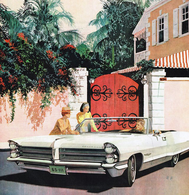 1965_Pontiac_Bonneville_Convertible_Red-Gate-Bermuda_by_AF-VK (640x660, 516Kb)