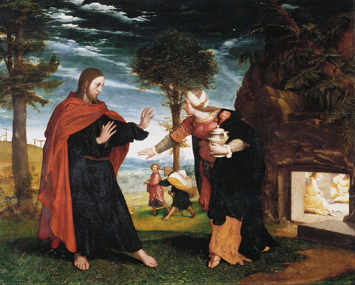 1526-1528 Noli Me Tangere (   ). , . 76.7 95.8 cm.  ,  (700x562, 189Kb)