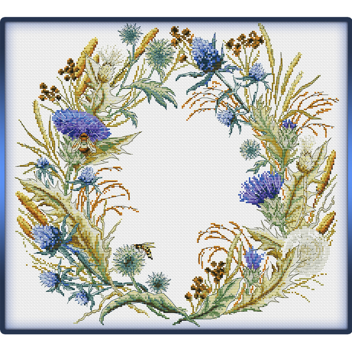 Thistle Wreath (700x700, 732Kb)