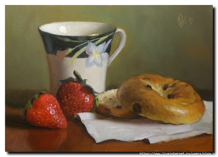 bagelwstrawberries (700x503, 244Kb)