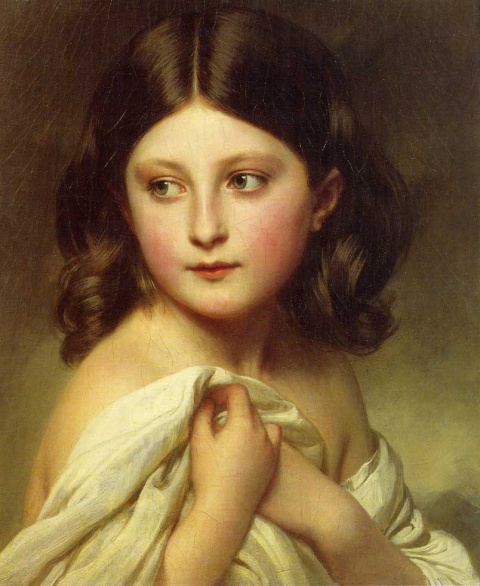 портрет девочки Франц Ксавье Винтер. (480x586, 101Kb)