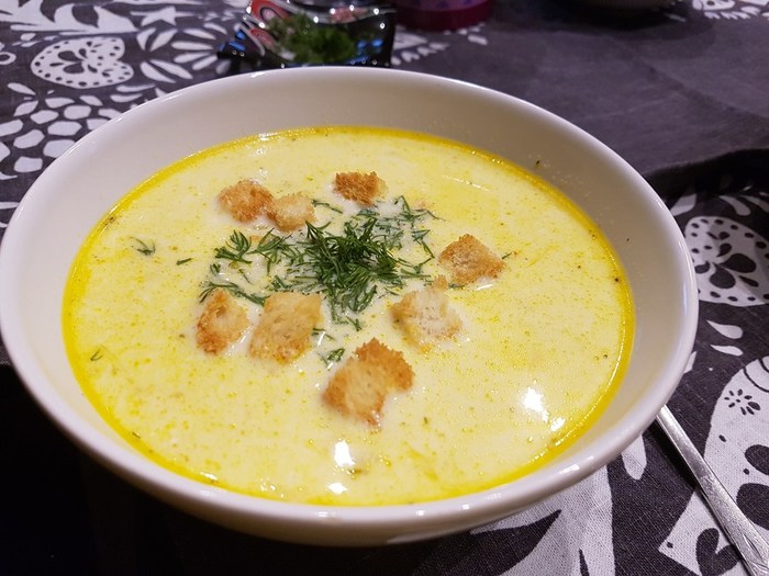 Сырный суп с курицей (700x525, 88Kb)