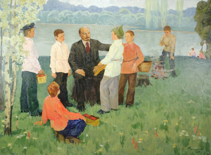 Ленин и дети картина