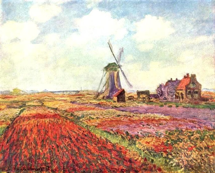  Claude Monet (1840-1926)     . in Holland 1886.  65.5 x 81.5 cm. Musée d'Orsay, (700x563, 105Kb)