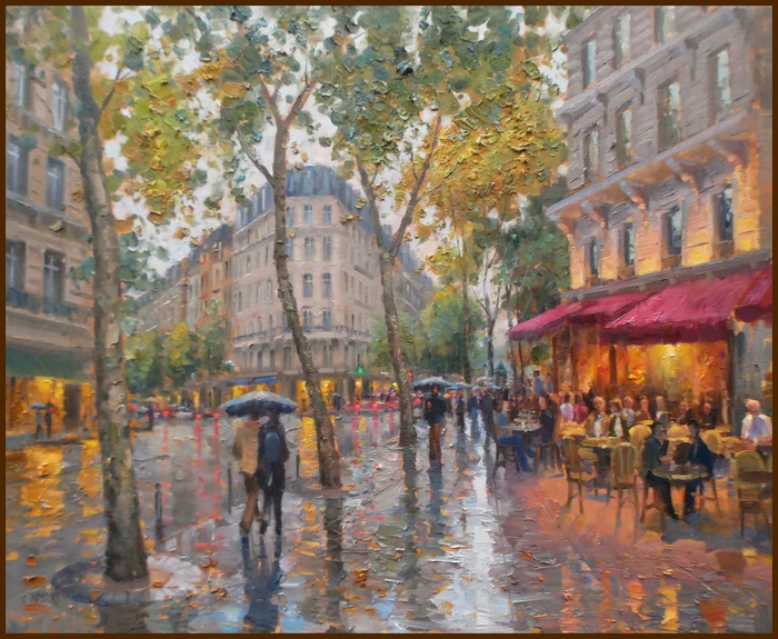 002. Rainy Afternoon, St. Germain, Paris (700x575, 531Kb)