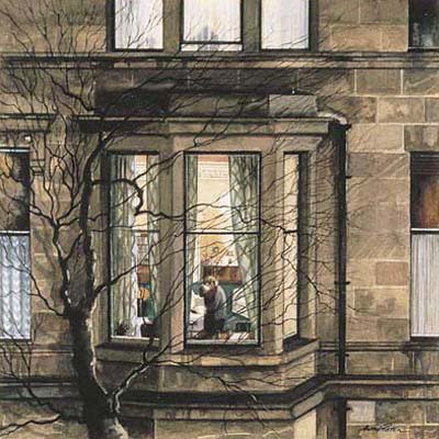 Avril Paton двое за окном (400x400, 36Kb)