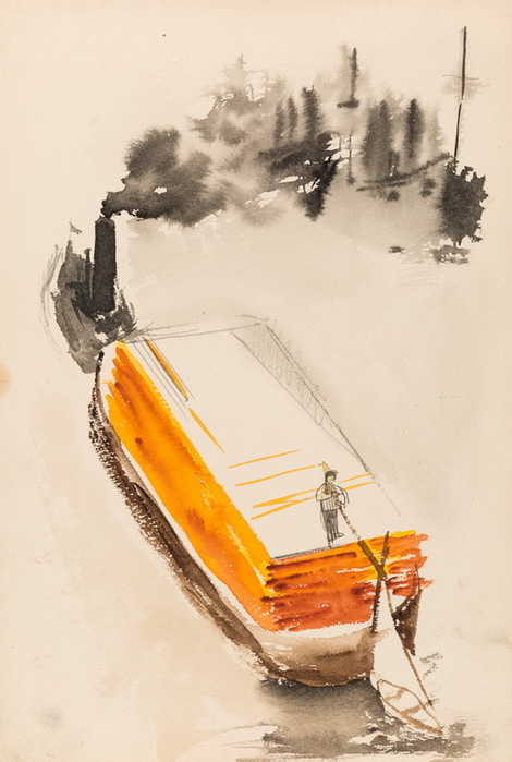 1930-е корабли, акварель на бумаге, 30 x 21 см. Аук Шапиро Нью-Йорк 2017 г (470x700, 90Kb)